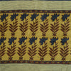 Sanskriti Vintage Sarees From India Blue Pure Silk Printed Sari 5yd Craft Fabric