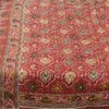 Sanskriti Vintage Sarees 6yd Quilting Felting Craft Fabric Red Pure Silk Sari