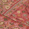 Sanskriti Vintage Sarees 6yd Quilting Felting Craft Fabric Red Pure Silk Sari