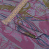 Sanskriti Vintage Sarees Purple Indian Blend Silk Printed Sari 5yd Craft Fabric