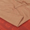 Sanskriti Vintage Sarees Peach /Red 100% Pure Silk Printed Sari 5yd Craft Fabric