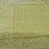 Sanskriti Vintage Sarees Green Indian Pure Silk Printed Sari 6 yard Craft Fabric