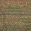 Sanskriti Vintage Sarees Shades of Cream Pure Silk Printed Sari 5yd Craft Fabric