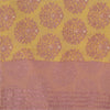 Sanskriti Vintage Sarees Yellow/Pink Blend Chiffon Printed Sari 5yd Craft Fabric