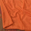 Sanskriti Vintage Sarees Orange Indian Pure Silk Printed Sari 6yd Craft Fabric