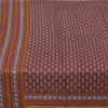 Sanskriti Vintage Sarees Indian Purple Pure Silk Printed Sari 5yd Craft Fabric