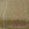 Sanskriti Vintage Sarees 6yd Quilting Felting Craft Fabric Pure Silk Print Sari