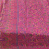 Sanskriti Vintage Sarees Indian Pink Pure Silk Print Sari 6yd Soft Craft Fabric