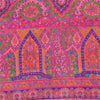 Sanskriti Vintage Sarees Indian Pink Pure Silk Print Sari 6yd Soft Craft Fabric