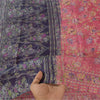 Sanskriti Vintage Sarees Pink Pure Silk Printed Sari 5yd Craft Fabric