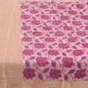 Sanskriti Vintage Sarees From India Pink Pure Silk Printed Sari 5yd Craft Fabric