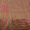 Sanskriti Vintage Sarees Dusty Red Pure Silk Printed Sari 5yd Soft Craft Fabric