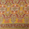 Sanskriti Vintage Sarees Indian Peach Pure Silk Printed Sari 5yd Craft Fabric