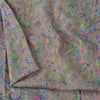 Sanskriti Vintage Sarees Gray From India Pure Silk Printed Sari 5yd Craft Fabric