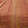 Sanskriti Vintage Sarees Red Indian 100% Pure Silk Printed Sari 6yd Craft Fabric