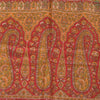 Sanskriti Vintage Sarees Red Indian 100% Pure Silk Printed Sari 6yd Craft Fabric