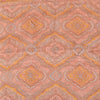 Sanskriti Vintage Sarees Peach Indian Pure Silk Printed Sari 6yd Craft Fabric