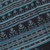 Sanskriti Vintage Sarees Blue From India Pure Silk Printed Sari 5yd Craft Fabric