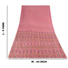 Sanskriti Vintage Sarees From India Pink Pure Silk Printed Sari 6yd Craft Fabric