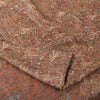 Sanskriti Vintage Sarees Brown 100% Pure Silk Printed Sari 5yd Craft Fabric