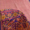 Sanskriti Vintage Sarees From India Pink Pure Silk Print Sari 5+yd Craft Fabric