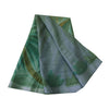 Sanskriti Vintage Sarees Green/Gray Pure Silk Printed Sari 6+yd Craft Fabric