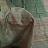 Sanskriti Vintage Sarees Green 100% Pure Silk Printed Sari 6+yd SoftCraft Fabric