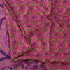 Sanskriti Vintage Sarees Pink 100%Pure Silk Printed Woven Sari 6+yd Craft Fabric