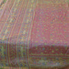 Sanskriti Vintage Sarees Shades Of Pink/Blue Pure Silk Printed Sari 5+yd Fabric