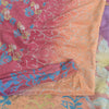 Sanskriti Vintage Sarees Indian Multi Pure Crepe Silk Printed Sari Craft Fabric