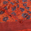 Sanskriti Vintage Red Sarees Pure Crepe Silk Printed Mukeish Work Sari Fabric