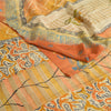 Sanskriti Vintage Sarees Indian Multi Pure Crepe Silk Printed Sari Craft Fabric