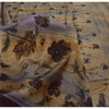 Sanskriti Vintage Sarees Multi Pure Crepe Silk Printed Sari 5yd Craft Fabric