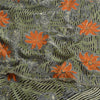 Sanskriti Vintage Sarees Pure Crepe Silk Printed/Hand Beaded Sari Craft Fabric