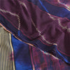 Sanskriti Vintage Sarees Pink Pure Crepe Silk Printed Sari 5yd Craft Fabric