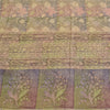 Sanskriti Vintage Sarees Multi Pure Crepe Silk Printed Sari 5yd Craft Fabric