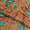 Sanskriti Vintage Sarees Multi Pure Crepe Silk Printed Sari 5yd Craft Fabric