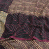 Sanskriti Vintage Sarees Multi Pure Crepe Silk Printed Sari 5yd Craft Fabric