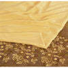 Sanskriti Vintage Sarees Cream Pure Crepe Silk Floral Printed Sari Craft Fabric