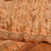 Sanskriti Vintage Sarees Brown Pure Crepe Silk Embroidered Printed Sari Fabric