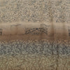 Sanskriti Vintage Sarees PaleCream Pure Crepe Silk Printed Sari 5yd Craft Fabric