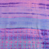 Sanskriti Vintage Sarees Purple Tie-Dye Pure Crepe Silk Sari 5yd Craft Fabric