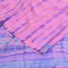 Sanskriti Vintage Sarees Purple Tie-Dye Pure Crepe Silk Sari 5yd Craft Fabric