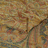 Sanskriti Vintage Sarees Multi Pure Crepe Silk Printed Sari 5yd Craft Fabric