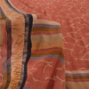 Sanskriti Vintage Sarees Pink Pure Crepe Silk Printed Sari 5yd Craft Fabric