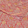 Sanskriti Vintage Sarees Pink 100% Pure Crepe Silk Printed Sari 5yd Craft Fabric