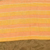 Sanskriti Vintage Sarees Cream 100%Pure Crepe Silk Printed Sari 5yd Craft Fabric