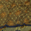 Sanskriti Vintage Sarees Multi Pure Crepe Silk Printed Sari 5yd Craft Fabric