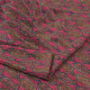 Sanskriti Vintage Sarees Pink Pure Crepe Silk Printed Sari 5yd Craft Fabric