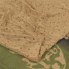 Sanskriti Vintage Sarees Light-Brown Pure Crepe Silk Print Sari 5yd Craft Fabric